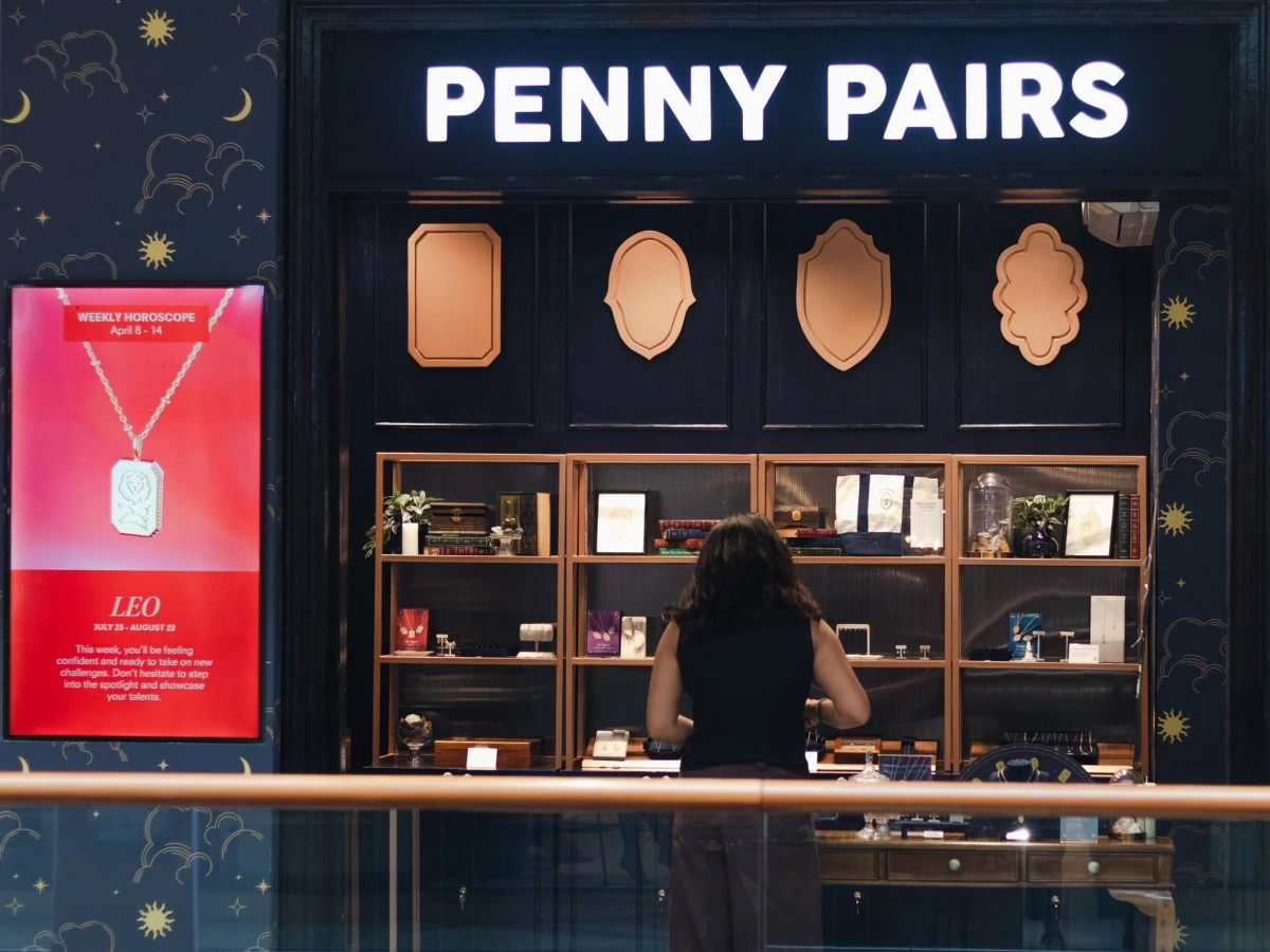 The store's astrology-themed pop-up