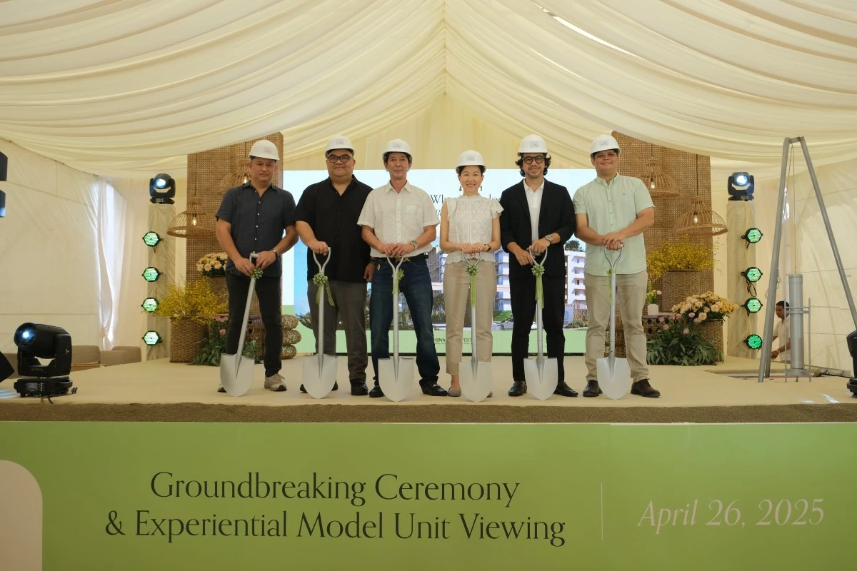 A groundbreaking ceremony and model unit blessing were held for Maayo Terraces, led by Raphael B. Felix, president and CEO of PHINMA Properties; Ricardo G. Hilado, SVP and chief business officer of PHINMA Properties; Manolet Puentevella and Atty. Reggie Jacinto-Barrientos of JEPP Property Corporation; Arch. Royal Pineda, principal architect and CEO of Royal Pineda+; and Paolo V. Reyes, vice president and chief housing officer of Phinma Properties.
