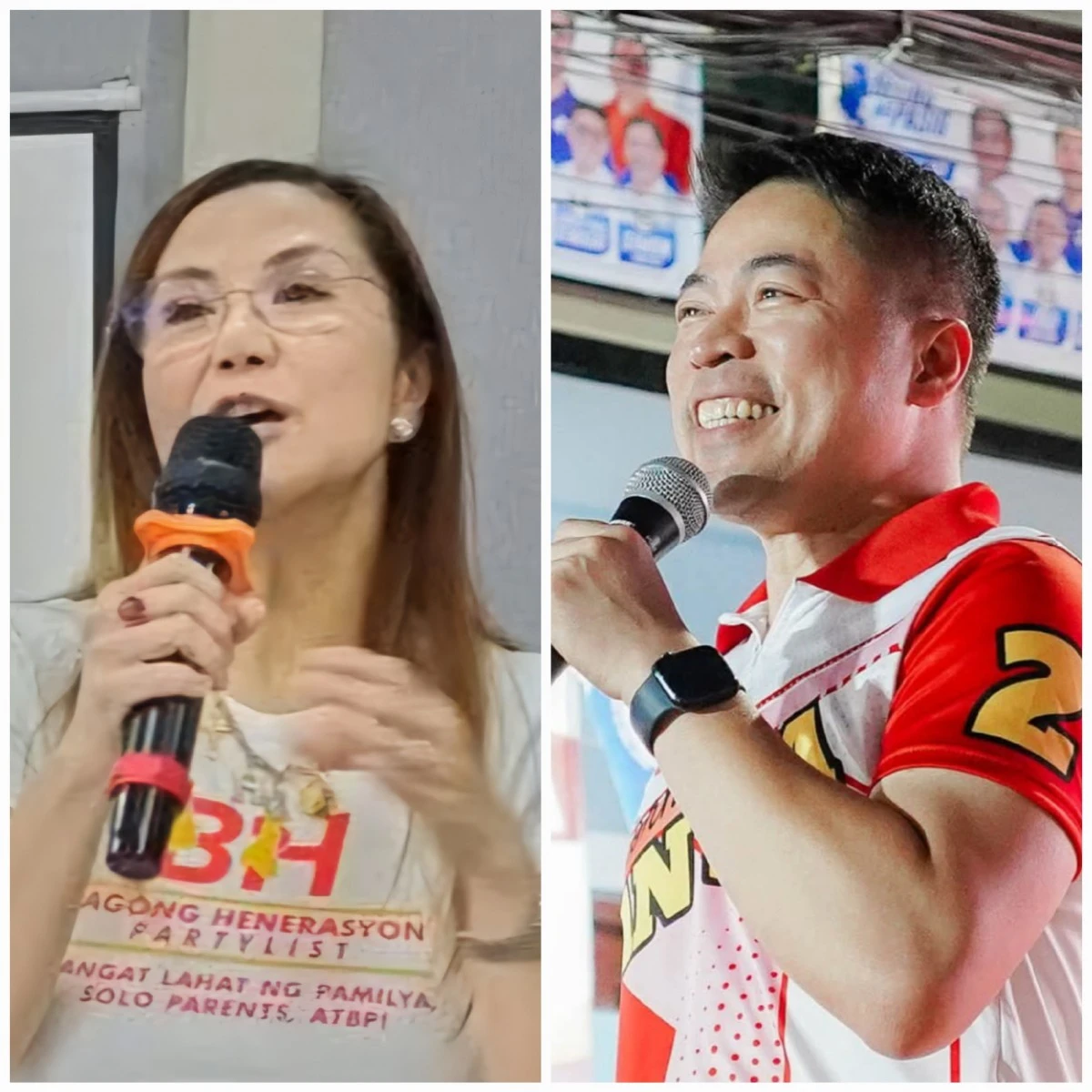 Bagong Henerasyon (BH) Party-list Rep. Bernadette Herrera (left), lawyer Christian “Ian” Sia