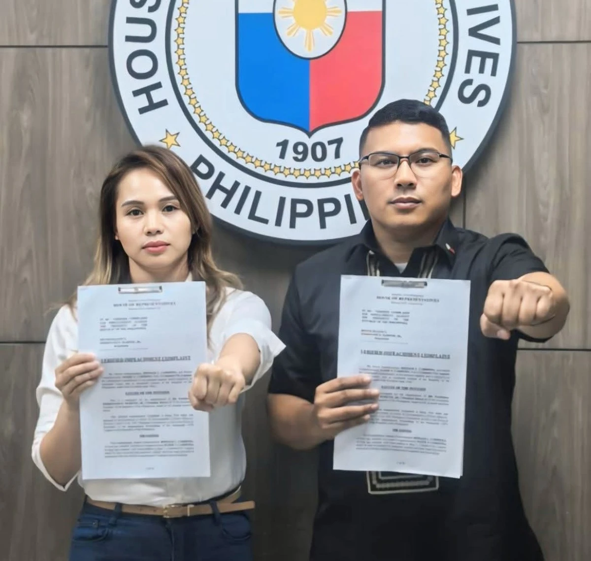 Marie Cardema (left), and Ronald Cardema of Duterte Youth Party-List (Facebook)
