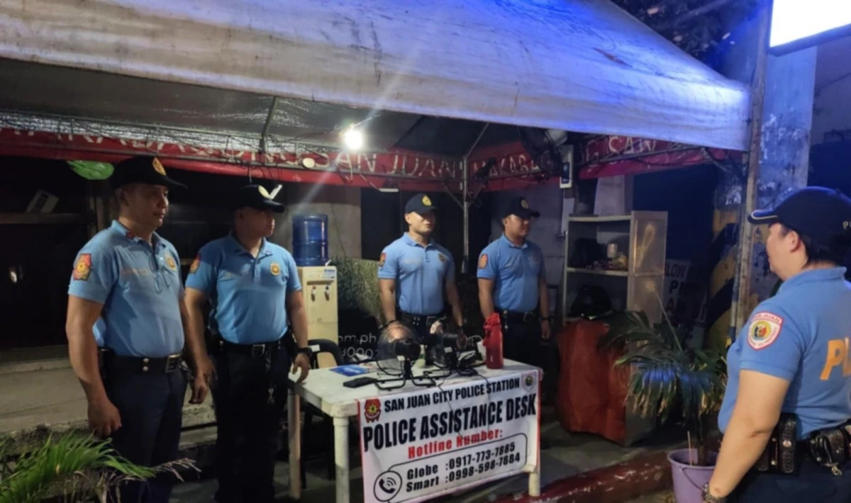 EPD personnel prepare to secure the National and Local Elections (NLE) on Monday, May 12. (Photos from the EPD)