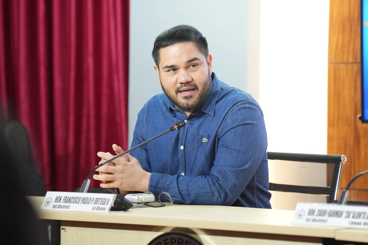 La Union 1st district Rep. Paolo Ortega (PPAB)