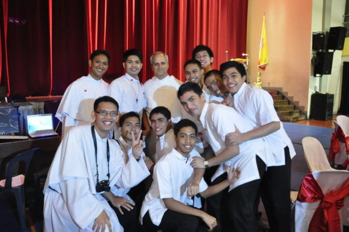Pope Leo XIV during his visit to Colegio San Agustin-Biñan in 2010 (Photo by Rev. Fr. Ric Anthony A. Reyes, OSA for SACS Mass Media Center/MANILA BULLETIN)