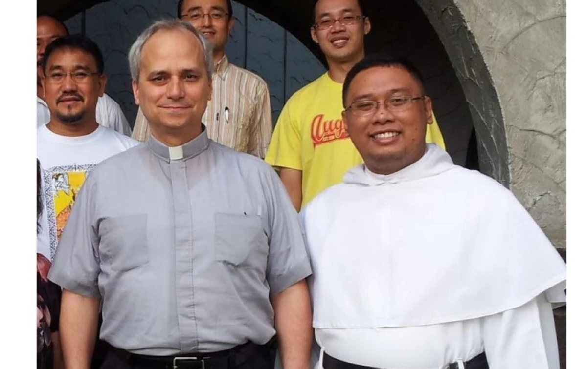 Pope Leo XIV with Rev. Fr. Ric Anthony A. Reyes, OSA in 2013 (Photo from Rev. Fr. Ric Anthony A. Reyes/MANILA BULLETIN)