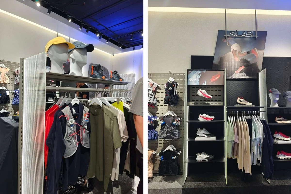 Inside Salomon store at SM Mall of Asia
