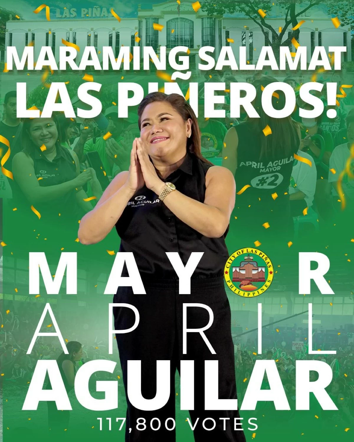 Photo taken from FB page of April Aguilar