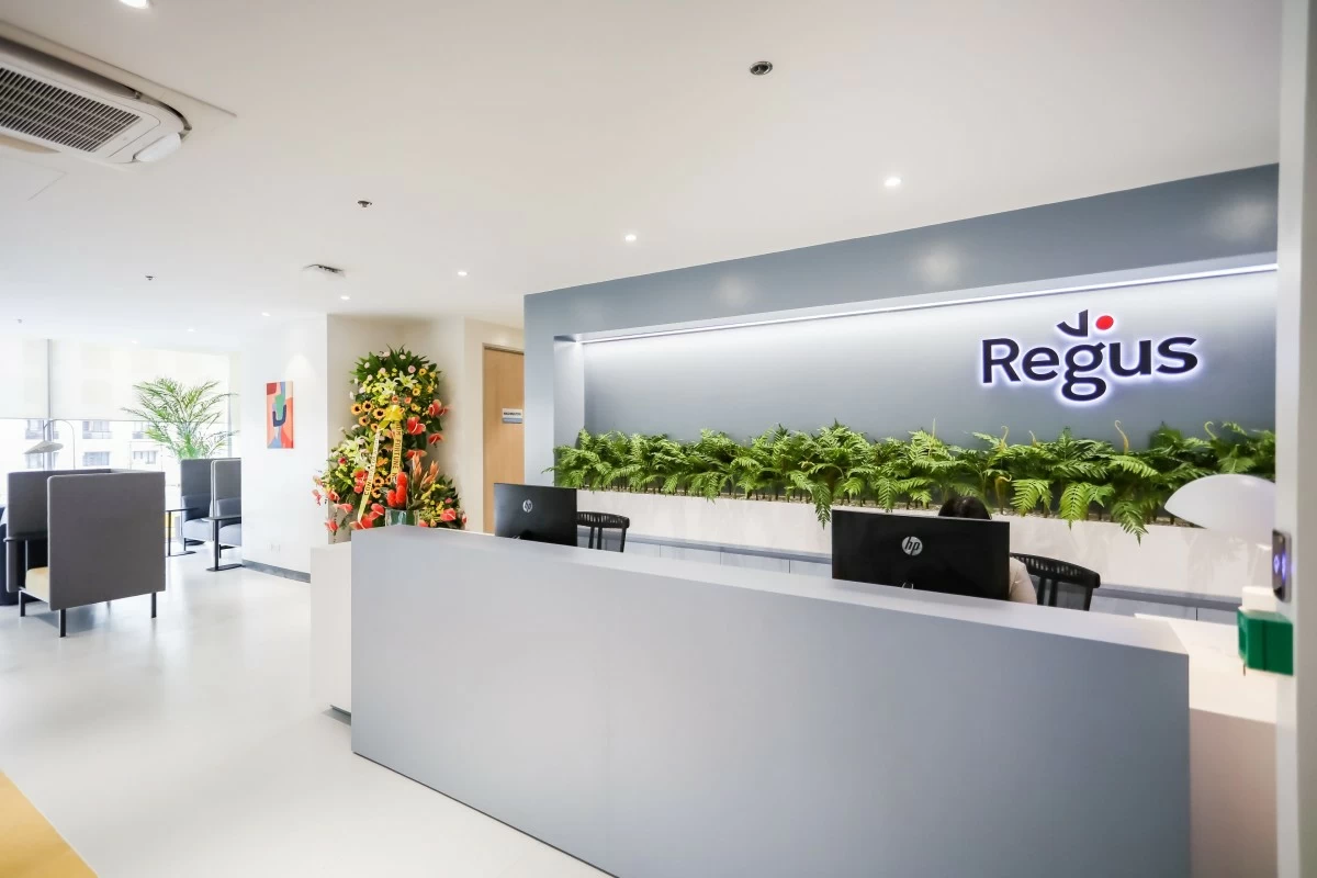 Elegant, modern, and full-service workspace and co-working spaces at Regus Victoria de Makati.