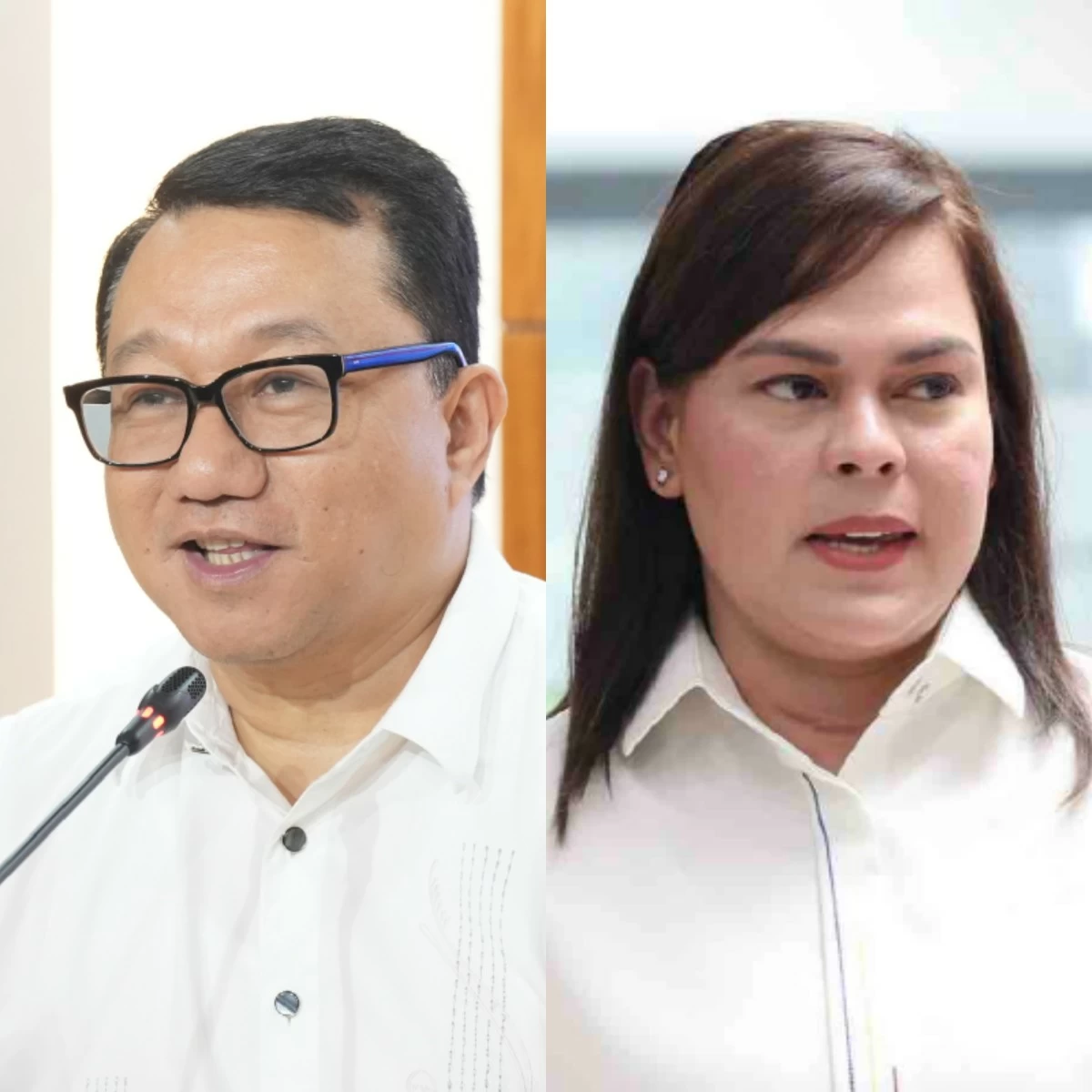 Manila 3rd district Rep. Joel Chua (left), Vice President Sara Duterte (PPAB)