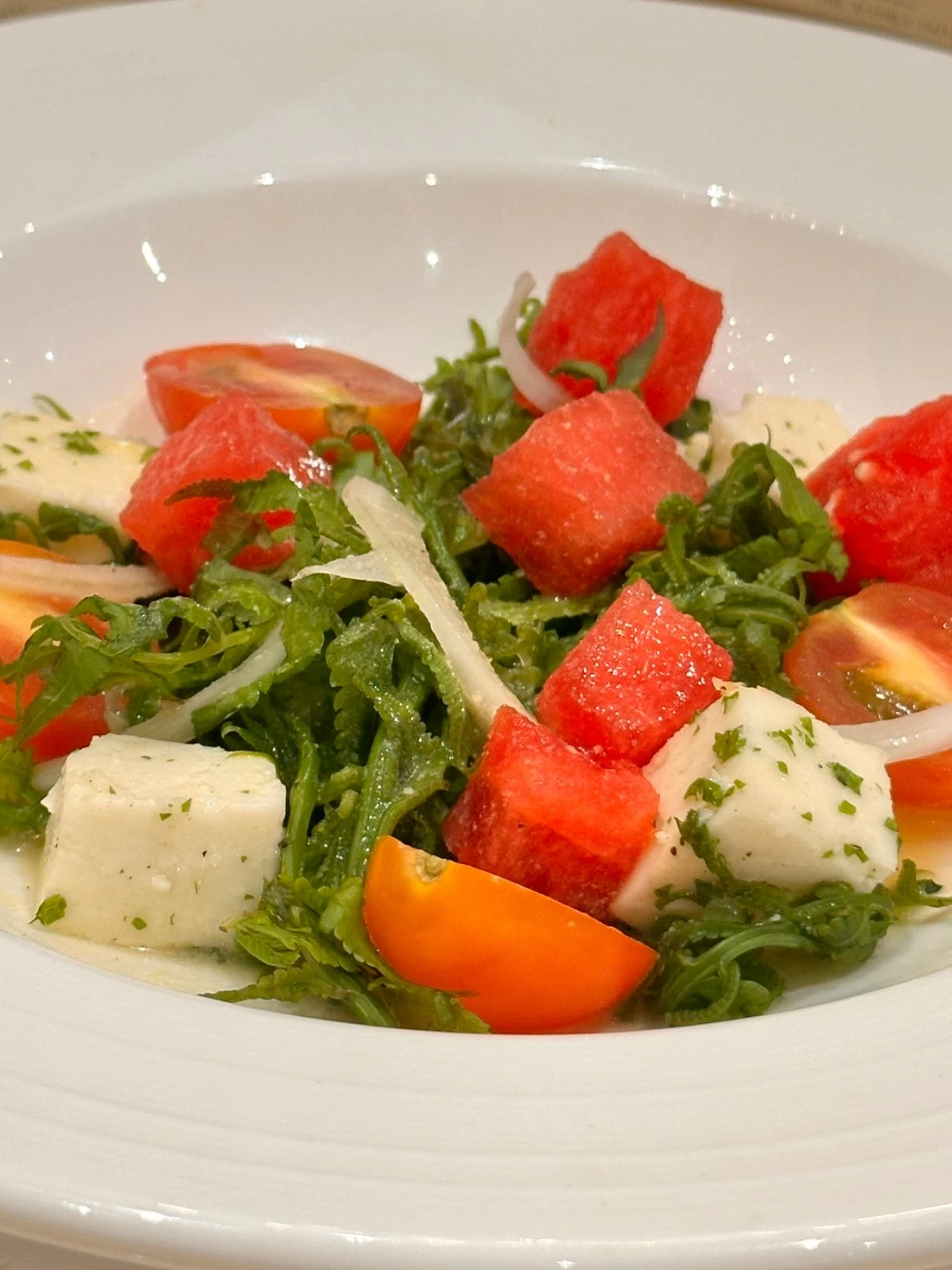 Fern Salad with Paneer