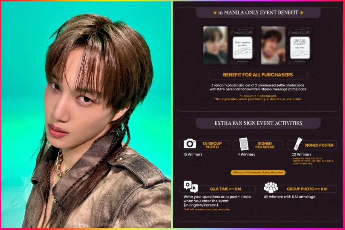 The guidelines for the fan signing event in Manila (Pulp Live World)