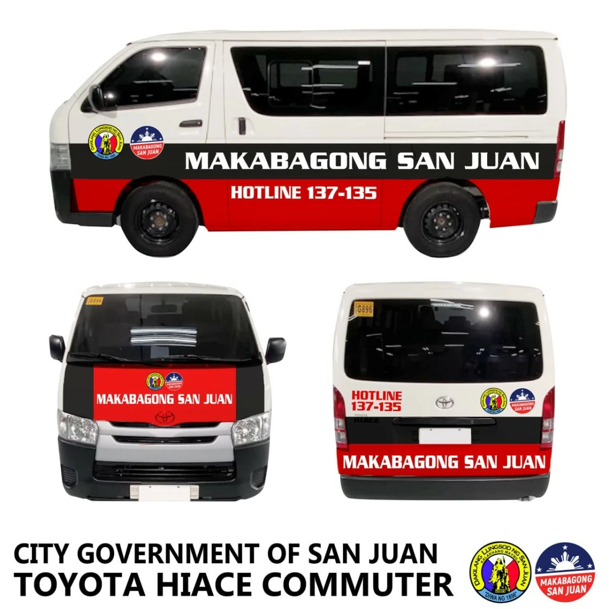 Photos of vehicles planned for distribution to the city’s barangays and government departments under the vehicle refleeting program, aimed at improving public services in San Juan City. (Photos from Mayor Francis Zamora)