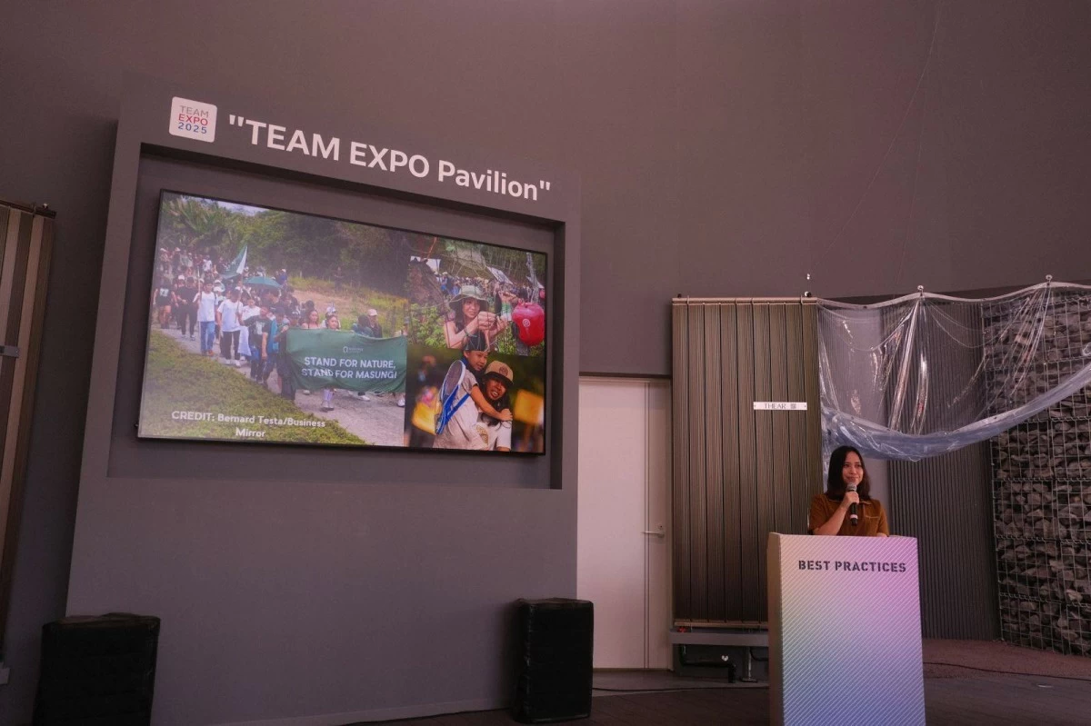 Dumaliang presents the Masungi Geopark Project during ‘Best Practices’ day.