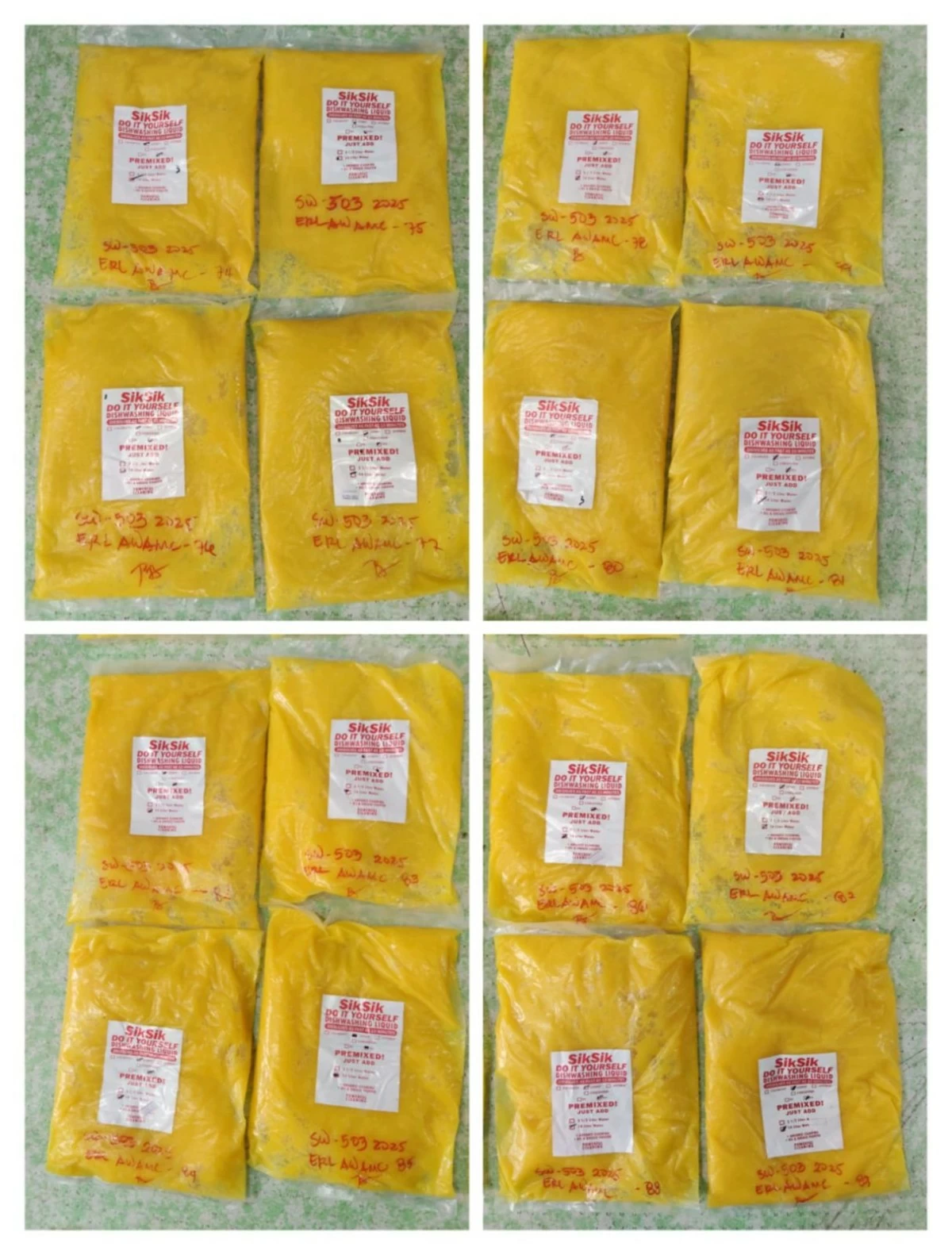 Confiscated pieces of evidence from the suspect. (Photo from NPD-PIO)