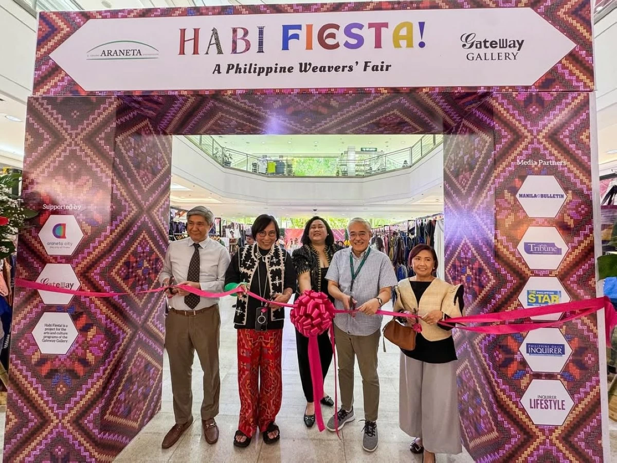 (From left) ACI Inc. vice president for Operations Morriel Abogado, fashion designer Renee Salud, Designer, JAAF executive director Diane Romero, ACI Inc. consultant Rowell Recinto, Sr., and ACI Inc. vice president for Leasing Lorna Fabia.