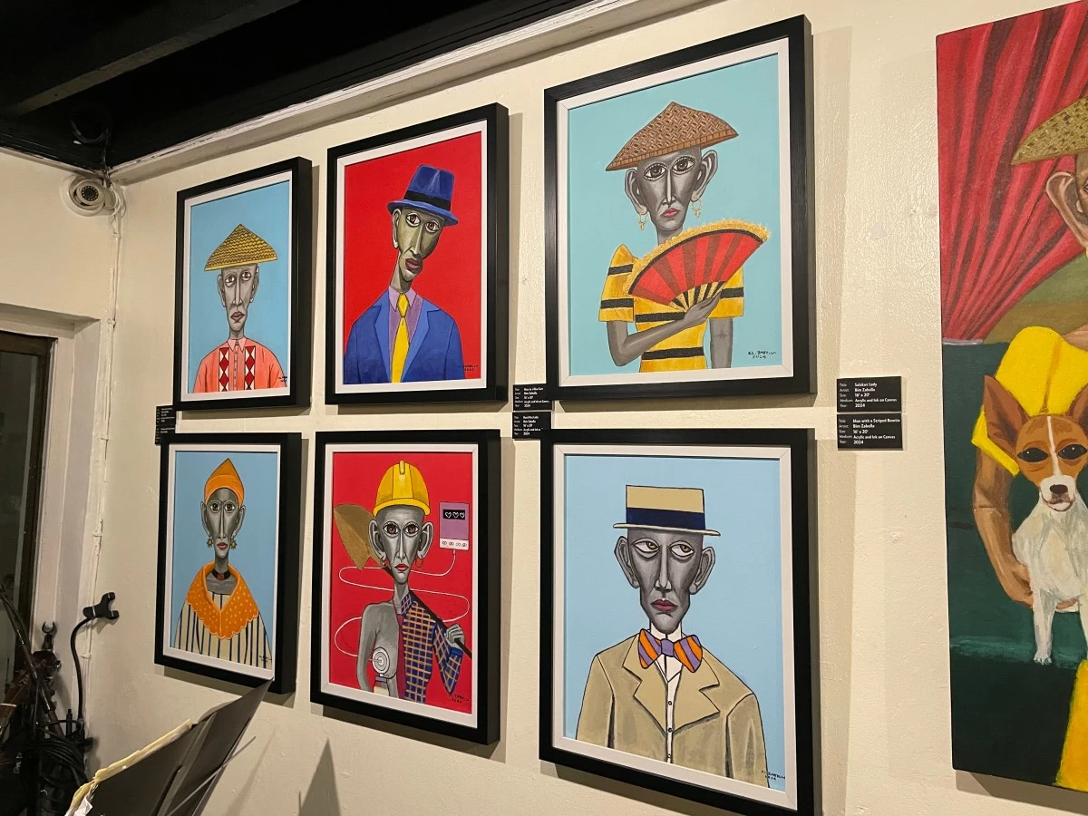 GIVING RECOGNITION Bim Zabella’s art features unsung heroes.