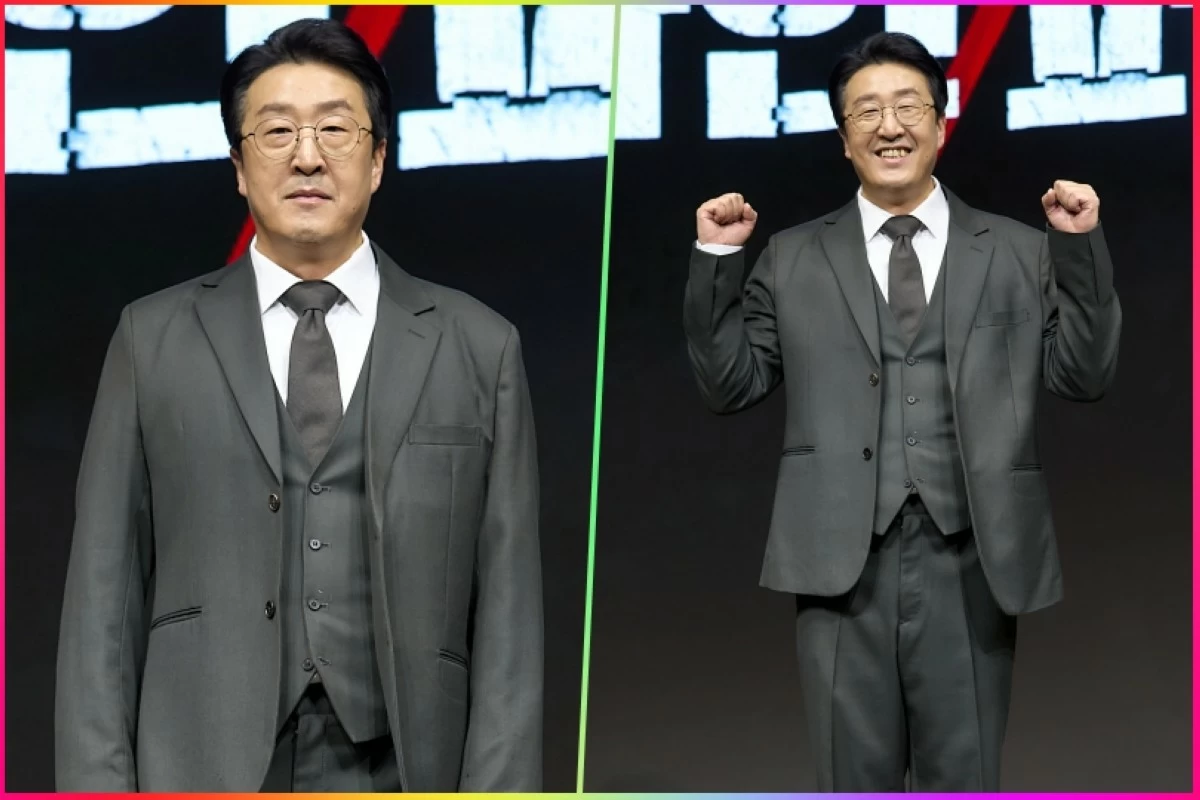 Hyun Bongsik at the press conference for 