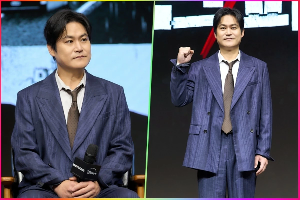 Kim Sung-kyun at the press conference for 