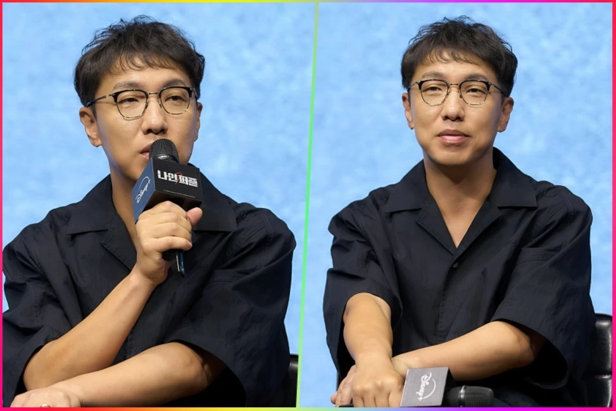Director Yoon Jongbin at the press conference for 