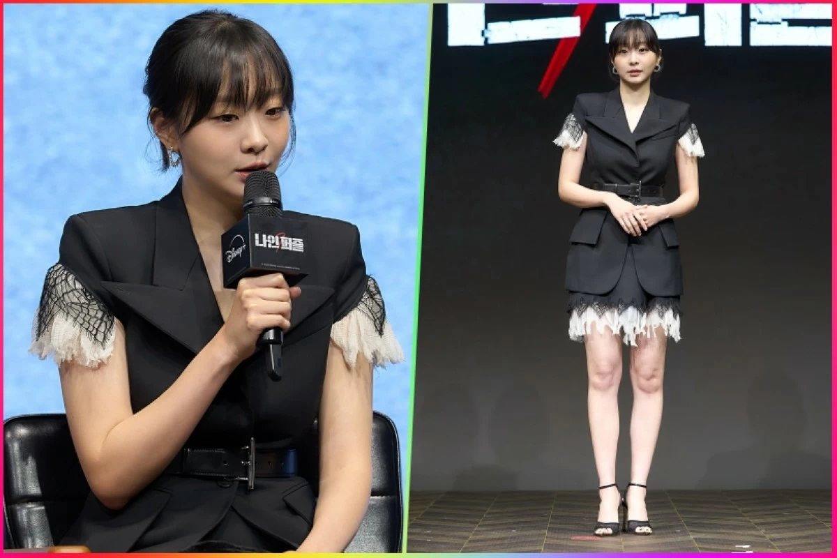 Kim Da-mi at the press conference for 