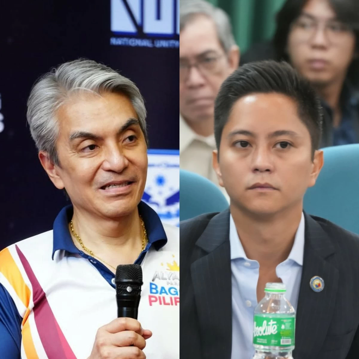 Navotas City lone district Rep. Toby Tiangco (left), Ilocos Norte 1st district Rep. Sandro Marcos (Facebook, PPAB)