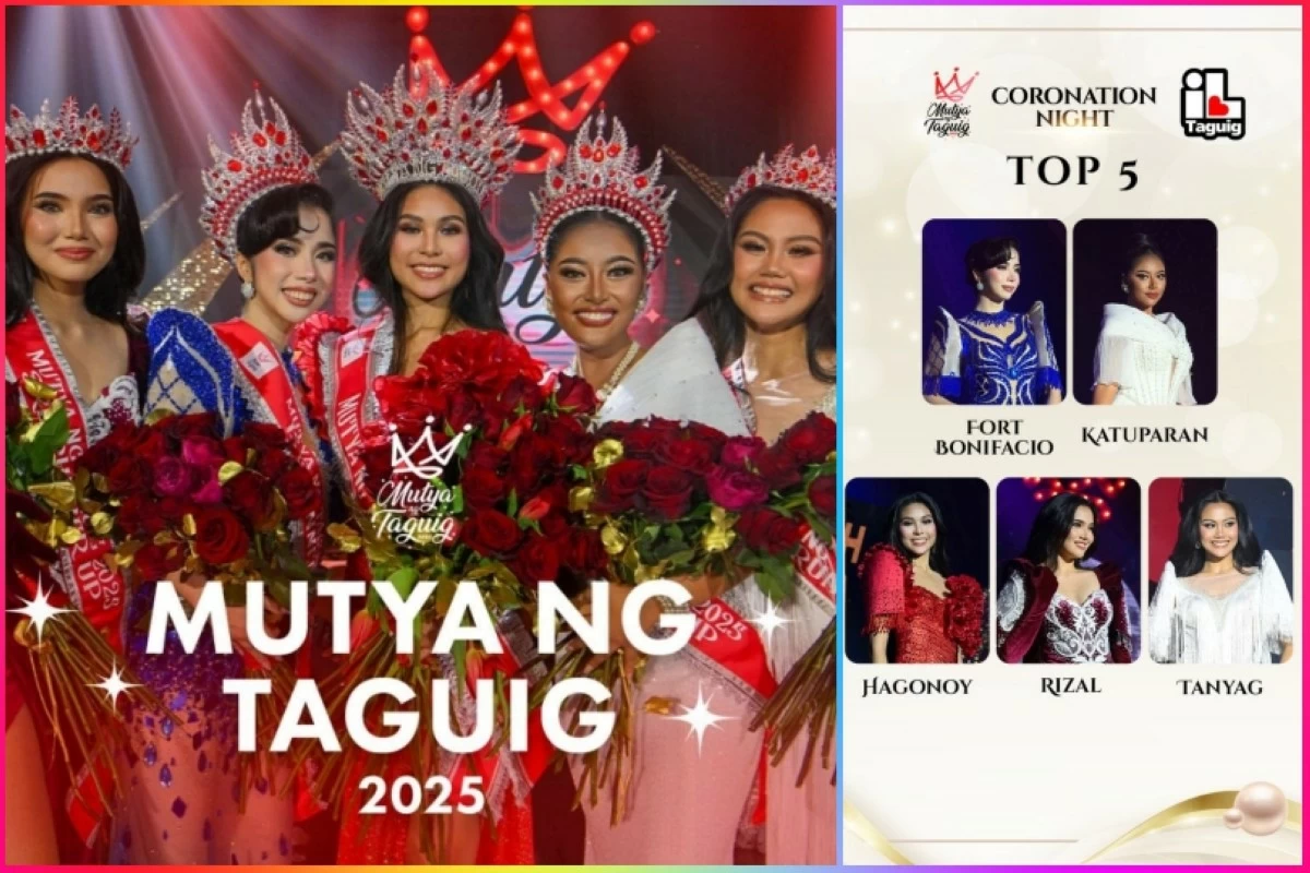 The top 5 candidates (Mutya ng Taguig Facebook page)
