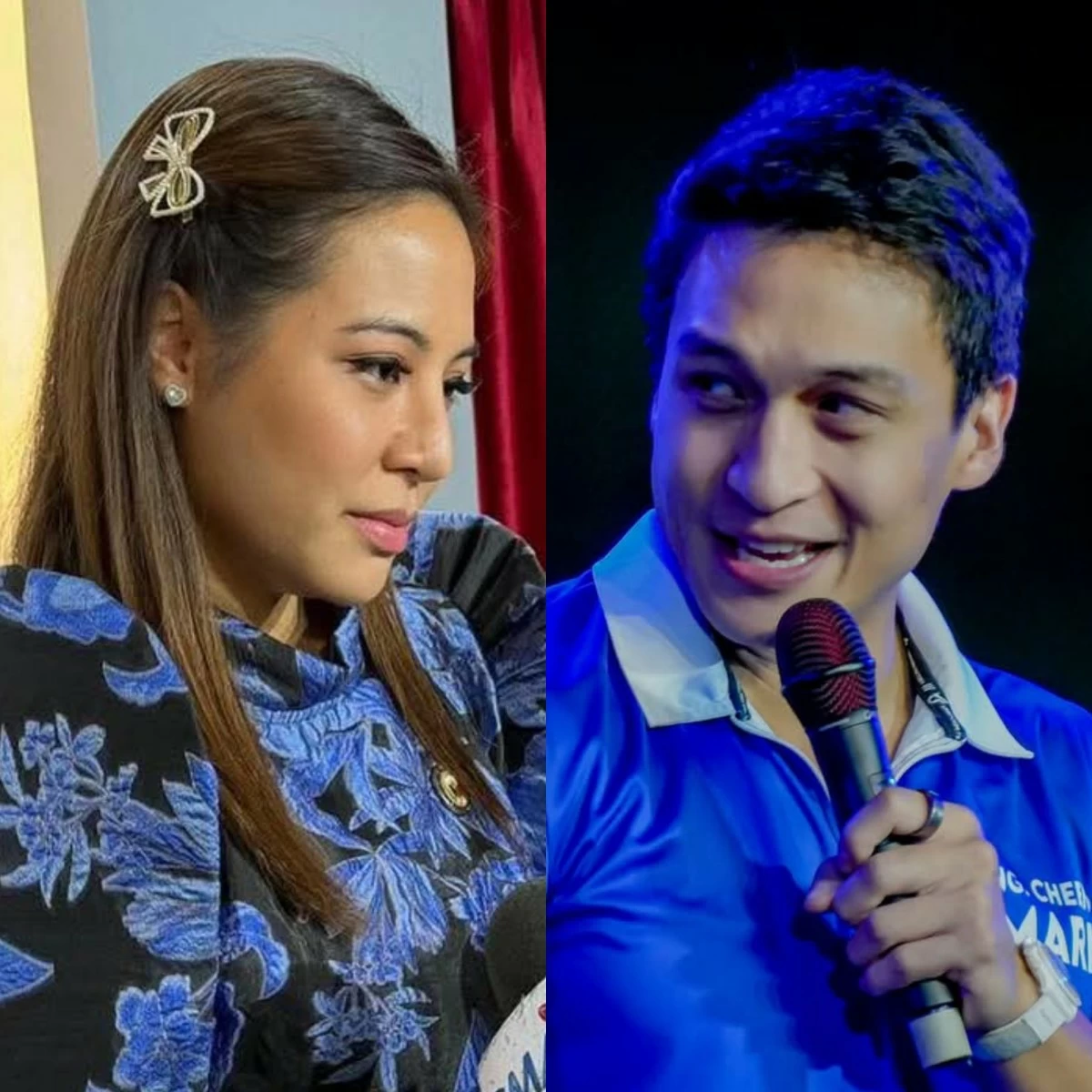 PBA Party-list Rep. Migs Nograles (left), Davao Oriental 2nd district Rep. Cheeno Almario (Facebook)