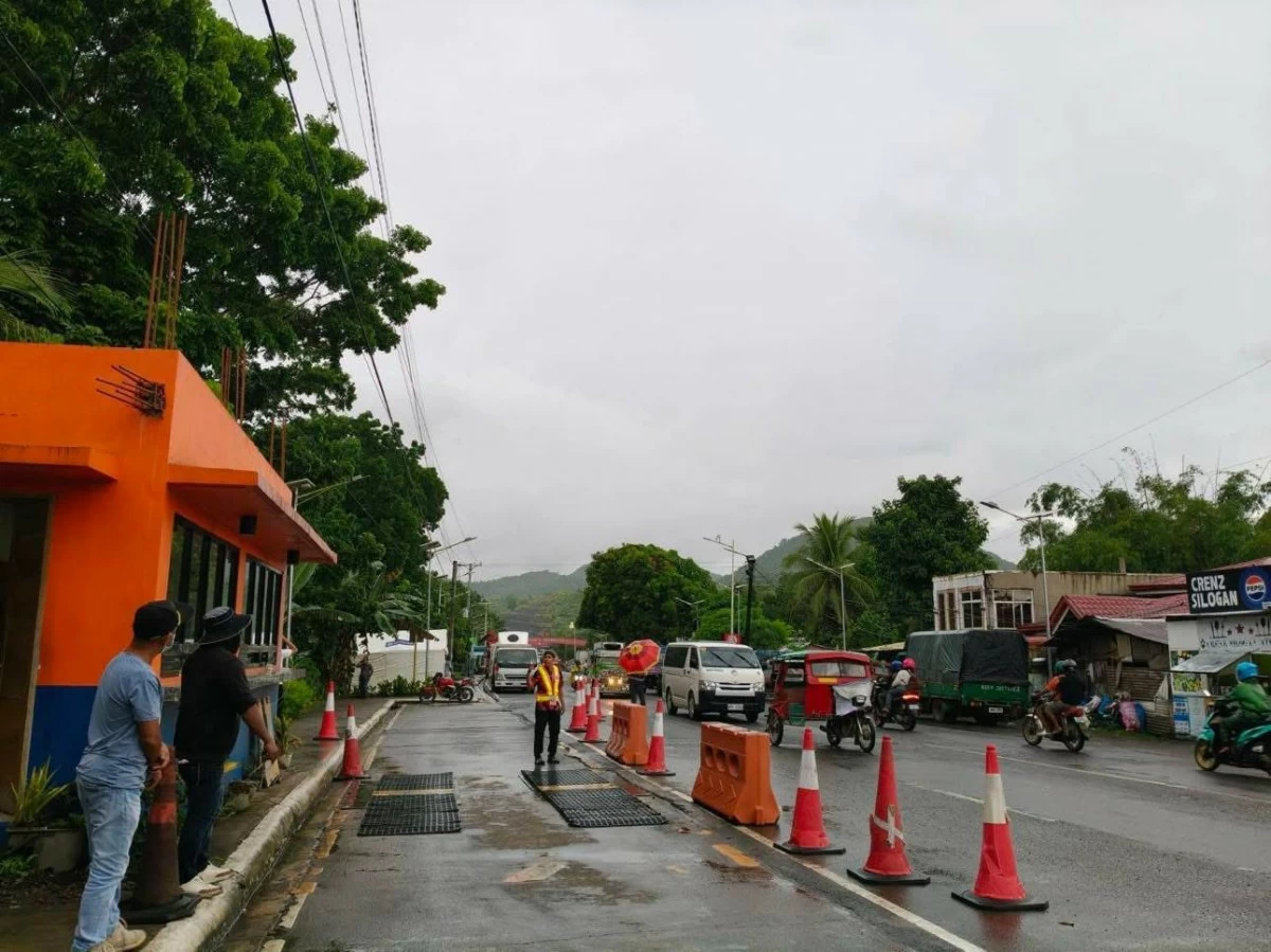 Security is tight in both sides of the San Juanico Bridge as the government implements safety measures amid structural integrity concern on the iconic bridge that connects Samar and Leyte. (photo: OCD)