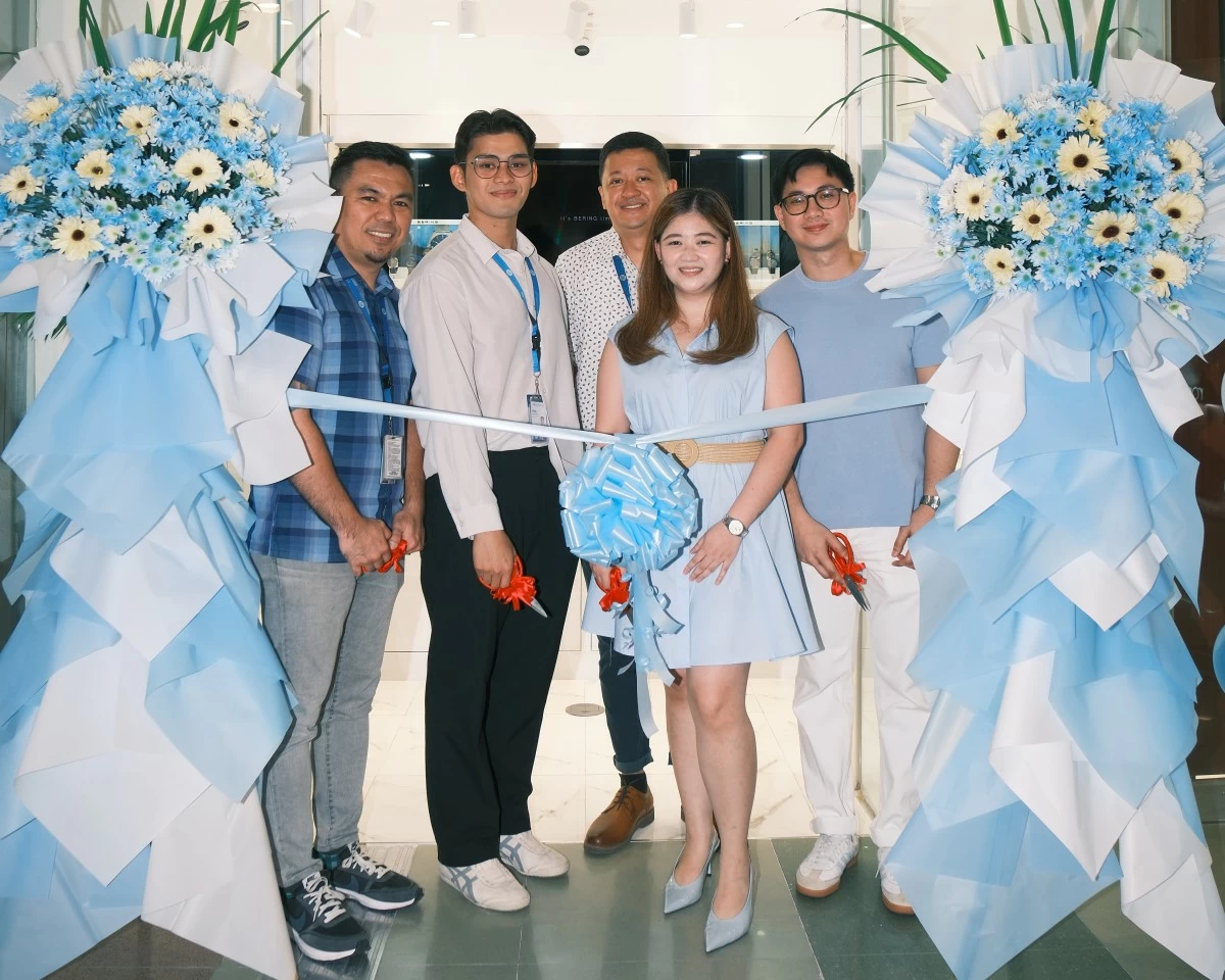 (From left) SM City North EDSA's assistant mall manager Gio Arandilla, tenant relations officer Rob Geronimo, assistant mall manager-The Block Michael Uy with Wizer Industries Inc.'s general manager Natasha Chua and business head unit Vincent Aguillon