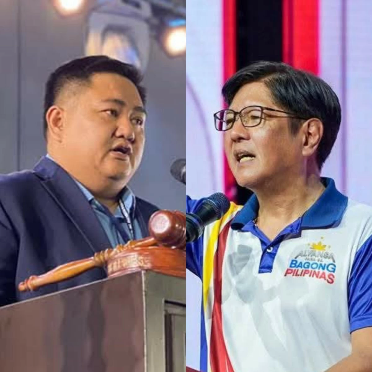 Incoming Abra lone district Rep. Joseph "JB" Bernos (left), President Ferdinand "Bongbong" Marcos Jr. (Facebook)