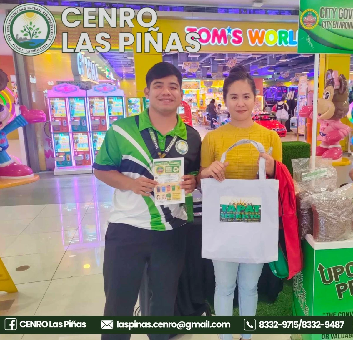 Converted ecobag from collected campaign materials  (Photo from Las Pinas PIO_