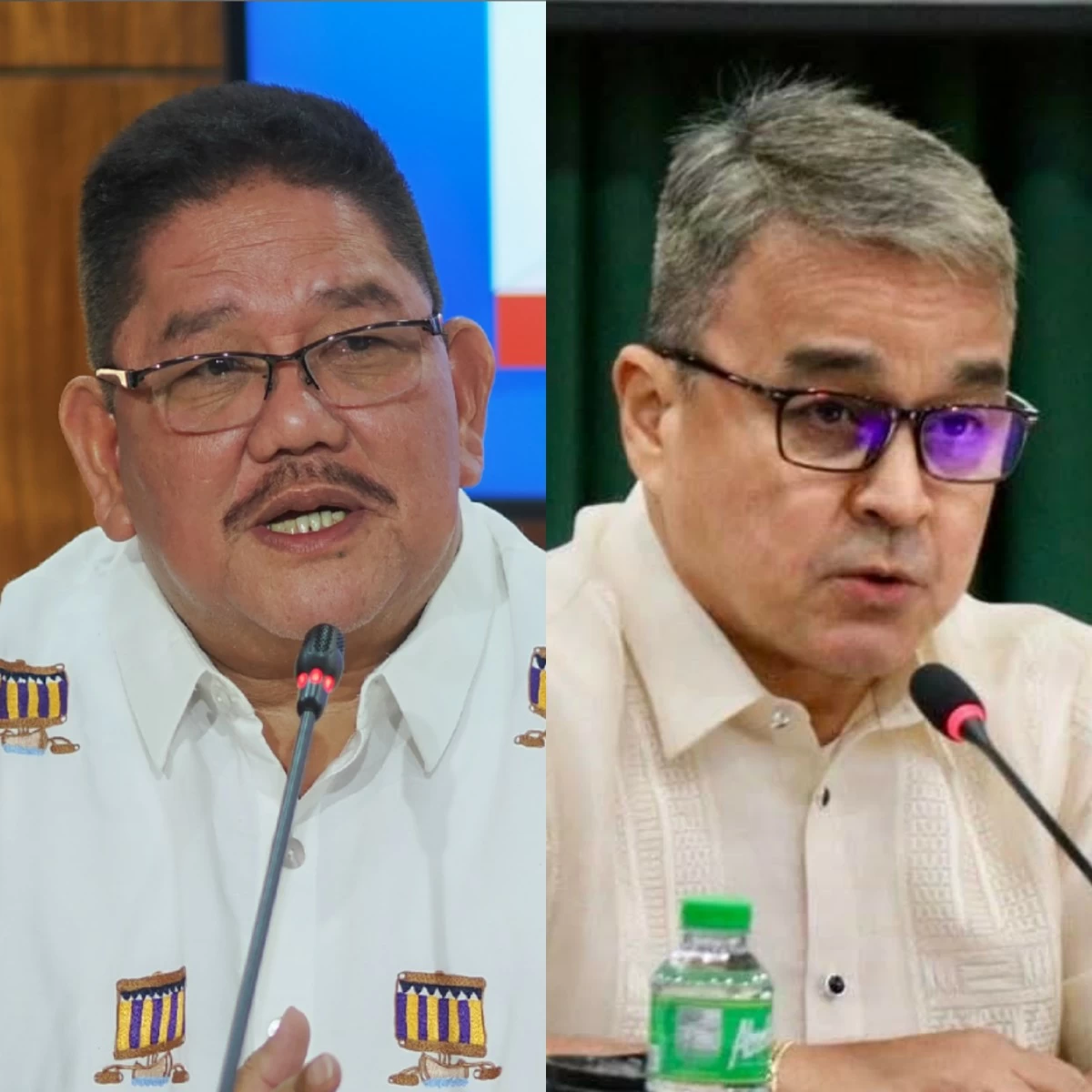 4Ps Party-list Rep. Marcelino "Nonoy" Libanan (left),  Surigao del Norte 2nd district Rep. Robert Ace Barbers (PPAB)