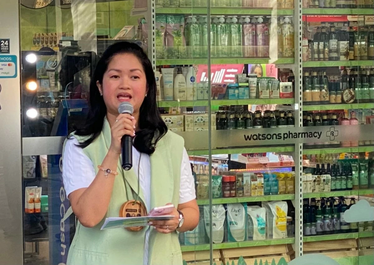 Sharon Decapia, SAVP for marketing, PR, and sustainability of Watsons Philippines