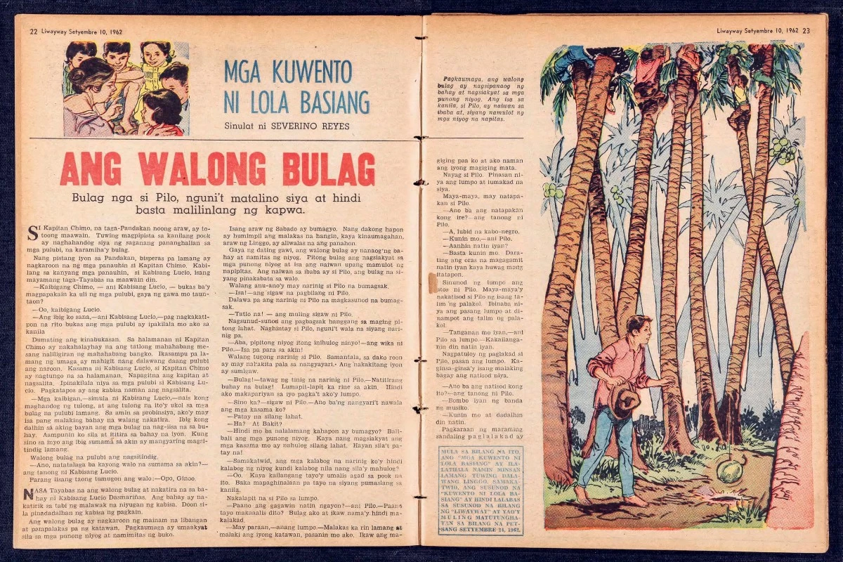 'Mga Kwento ni Lola Basiang' published in Liwayway Magazine (Photo from Liwayway Magazine)