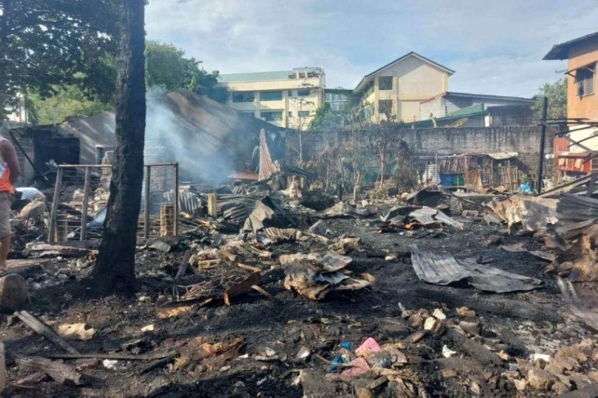 The aftermath of the fire in Barangay Cupang, Muntinlupa on May 25 (Photo from Muntinlupa City government)
