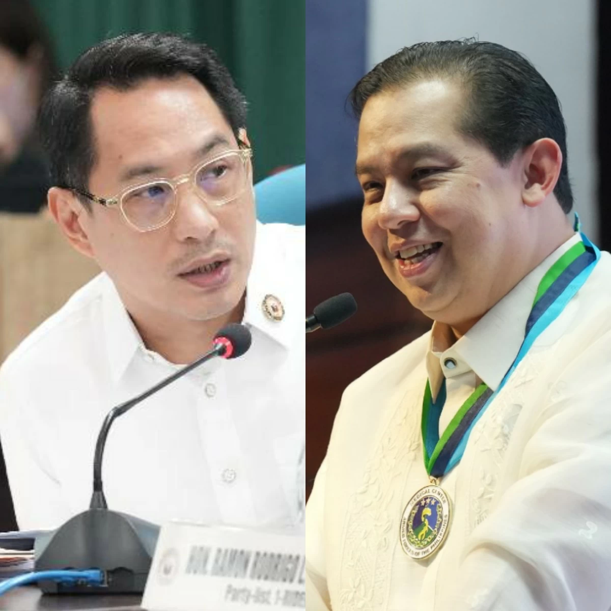 Lanao del Sur 1st district Rep. Zia Alonto Adiong (left), House Speaker Martin Romualdez (PPAB, Speaker's office)