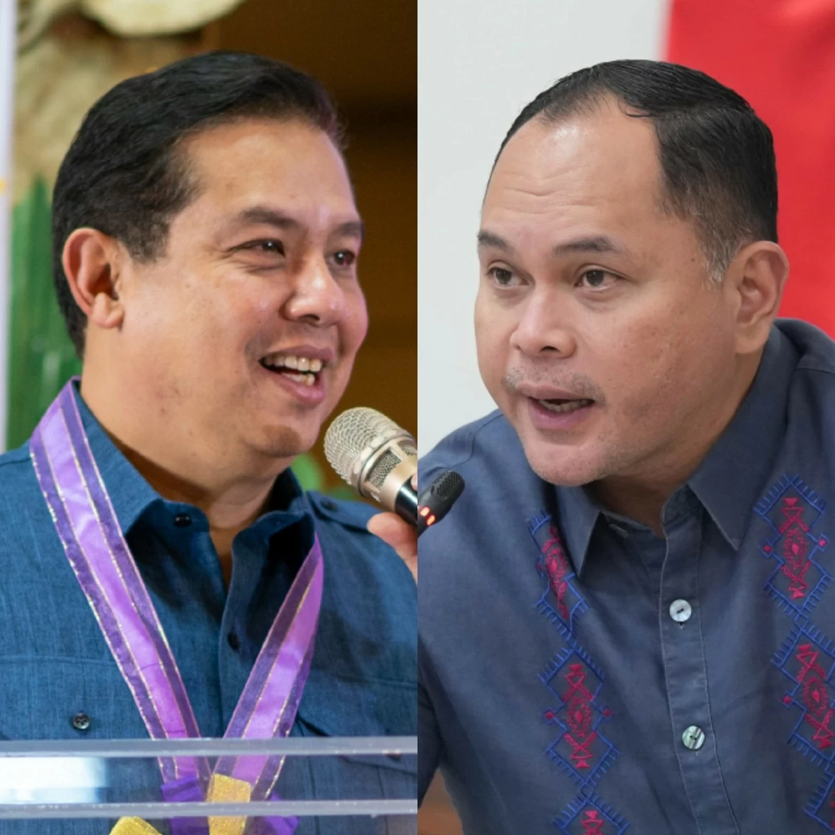 House Speaker Martin Romualdez (left), Quezon 2nd district Rep. David "Jay-Jay" Suarez (Speaker’s office, PPAB)