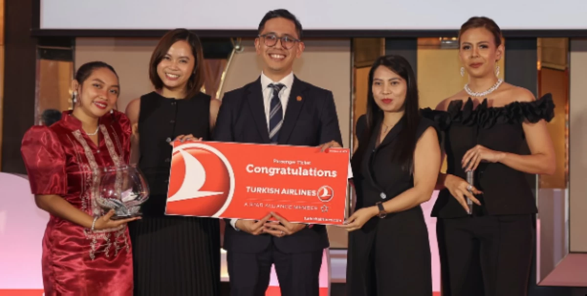 Hotel Okura Manila Assistant Marketing Manager Aaron Dominic Paguia wins a roundtrip ticket to Poland, sponsored by Turkish Airlines. Also in photo: Assistant to the Head of Mission Ella Arevalo of the Embassy of Poland; Turkish Airlines’ Corporate Sales Executive Vina Laurena, Sales and Marketing Manager Joan Santos, and Expert Jermaine Bohol of the Political-Economic Section, Embassy of Poland