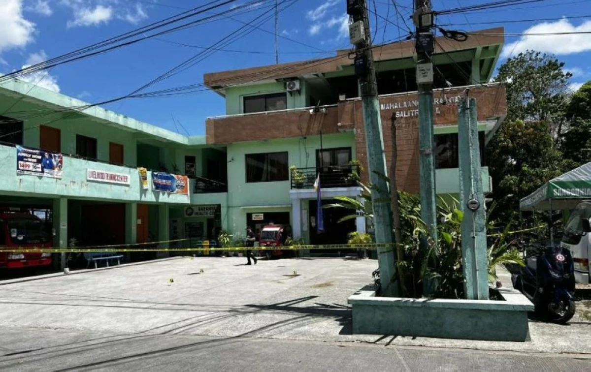 Four individuals died, including the ex-tanod gunman, in a shooting incident in the barangay hall of Barangay Salitran 3, Dasmariñas City, on May 26 (Photo from PRO4A/MANILA BULLETIN)
