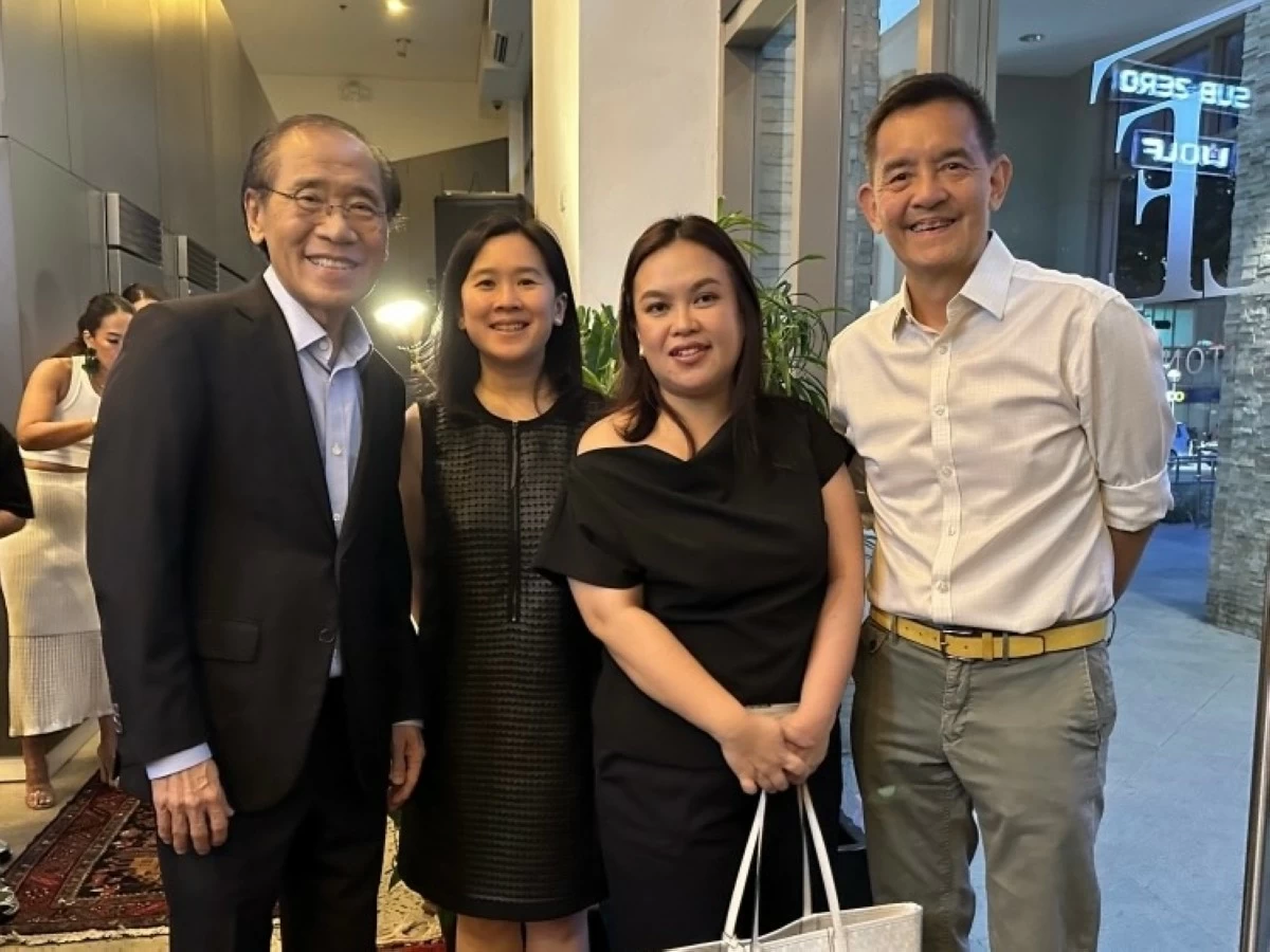 Stephen Sy, Melissa Ah, Maritess Reyes, and the author