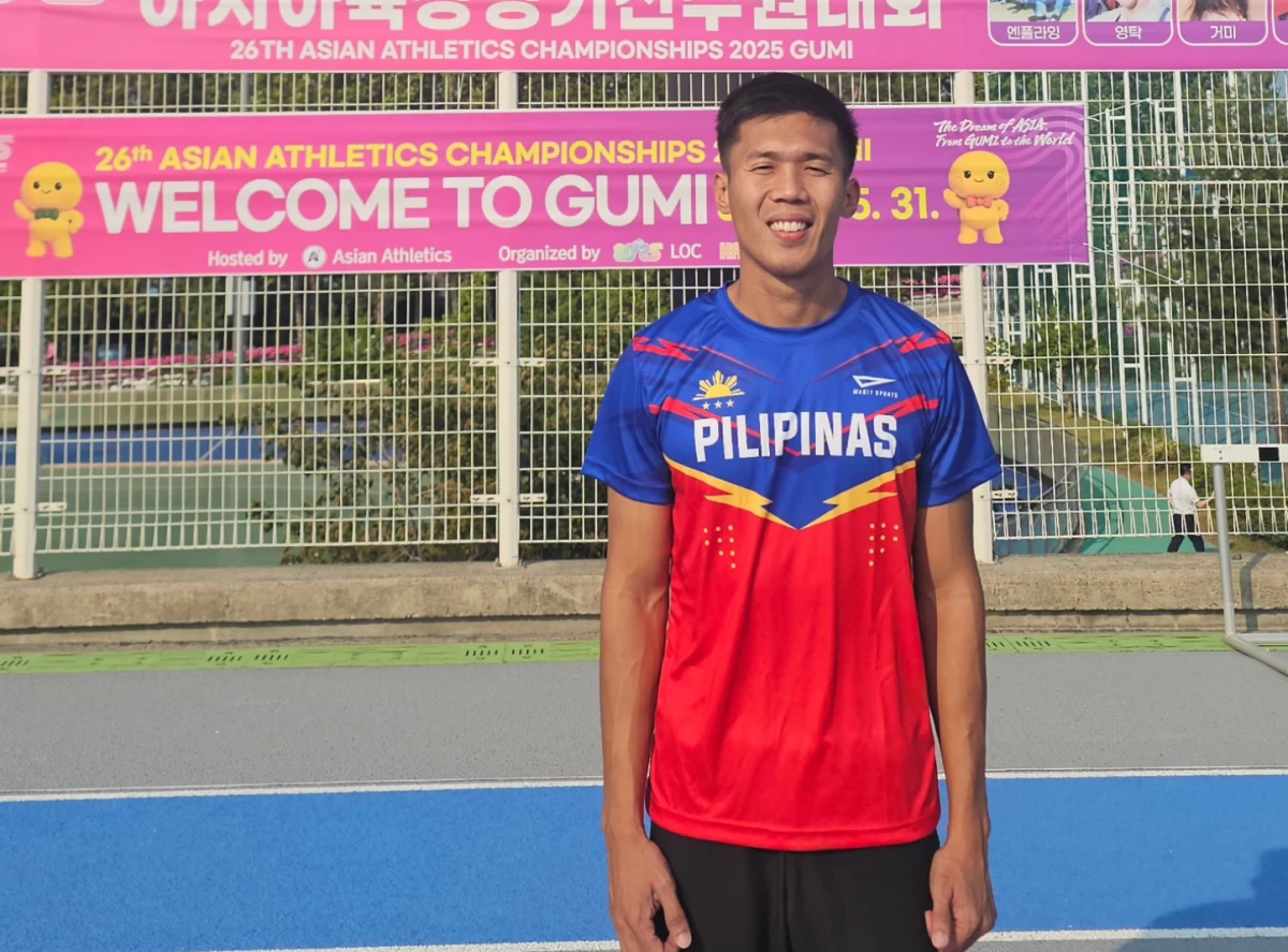 Ronnie Malipay lands 10th in the men's triple jump at the 26th Asian Athletics Championships. (Ronnie Malipay Facebook)
