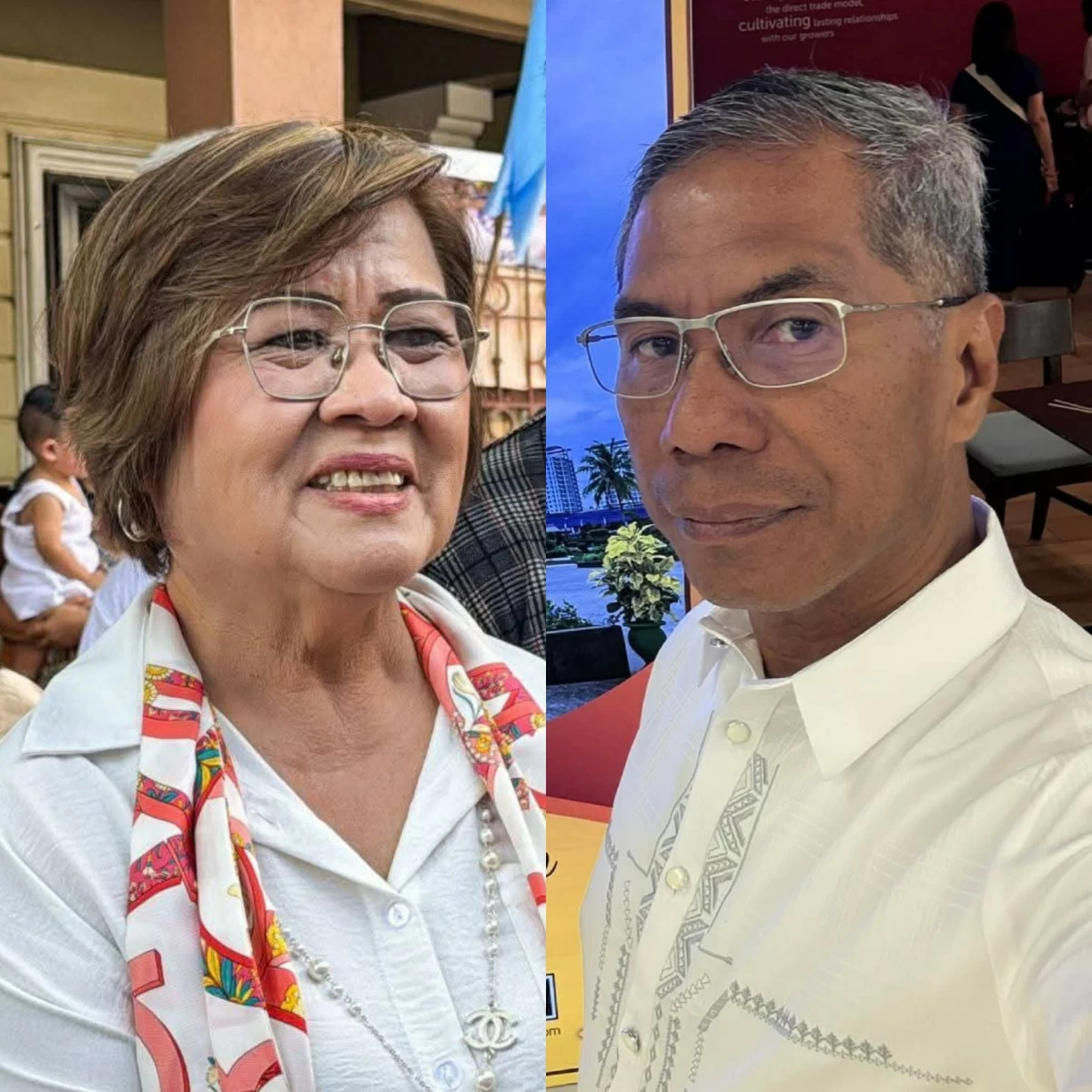 Mamamayang Liberal (ML) Party-list Rep. Leila de Lima (left), newly-appointed PNP Chief Nicolas Torre III (Facebook)