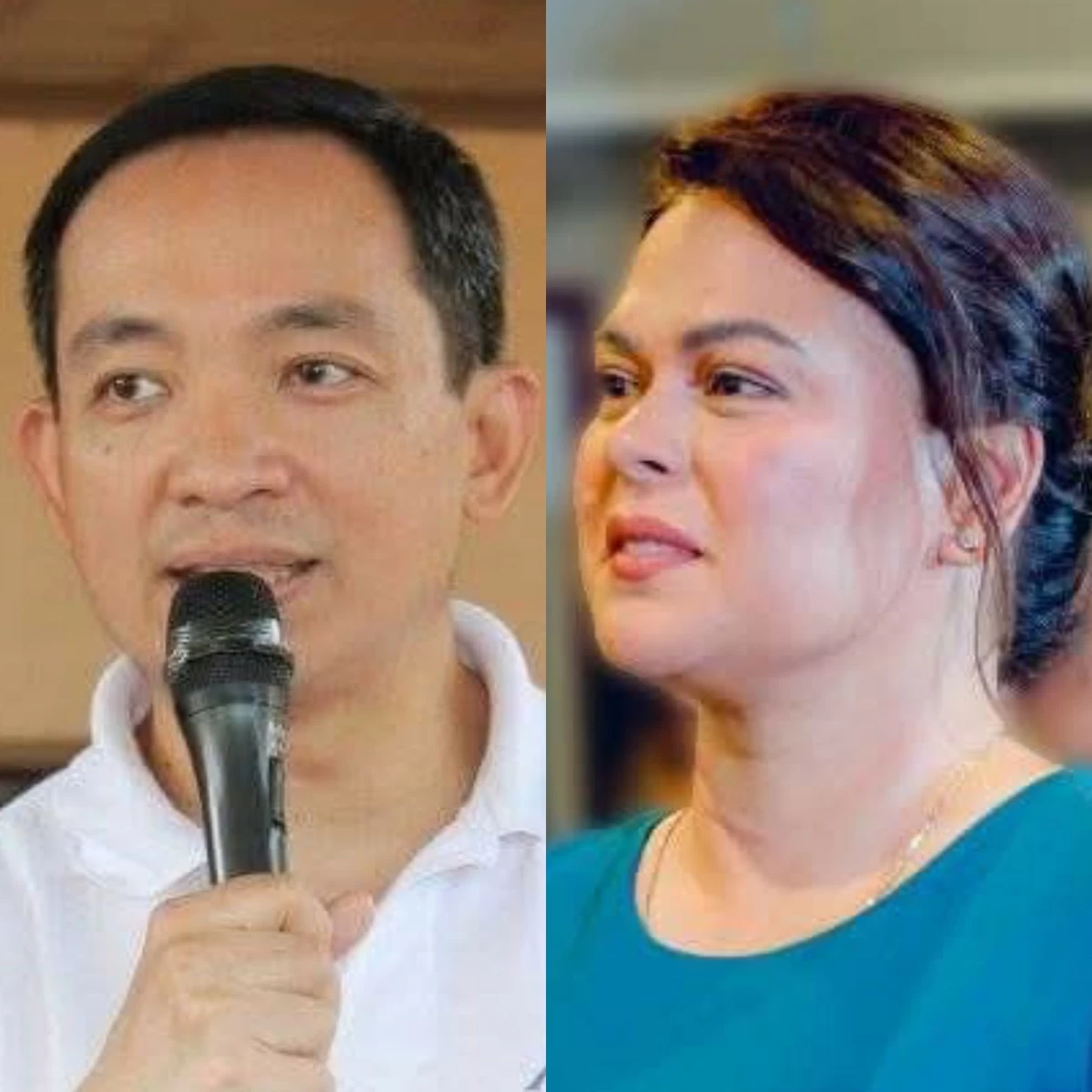 ACT Teachers Party-list Rep. Antonio Tinio (left), Vice President Sara Duterte (Facebook)