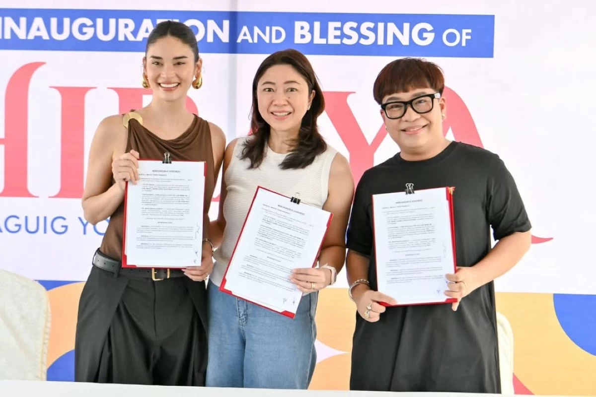 Pia Wurtzbach, Taguig City Mayor Lani Lopez Cayetano, and Love Yourself Inc. founder Dr. Ronivin Pagtakhan