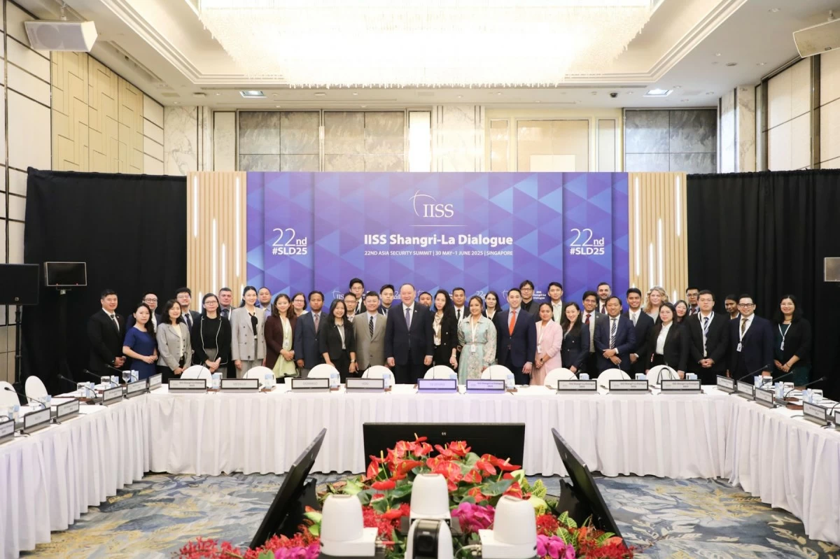 Department of National Defense (DND) Secretary Gilberto Teodoro Jr. addresses young professionals and strategic thinkers at the Young Leaders Ministerial Roundtable of the Shangri-La Dialogue in Singapore on June 1, 2024. (Photo: DND)