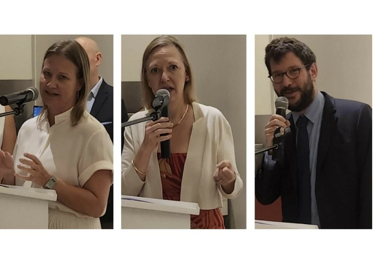 Ambassador Saija Nurminen of the Embassy of Finland, Ambassador Anna Ferry of the Embassy of Sweden, Charges de’ Affaires Amos Reichman of Italy