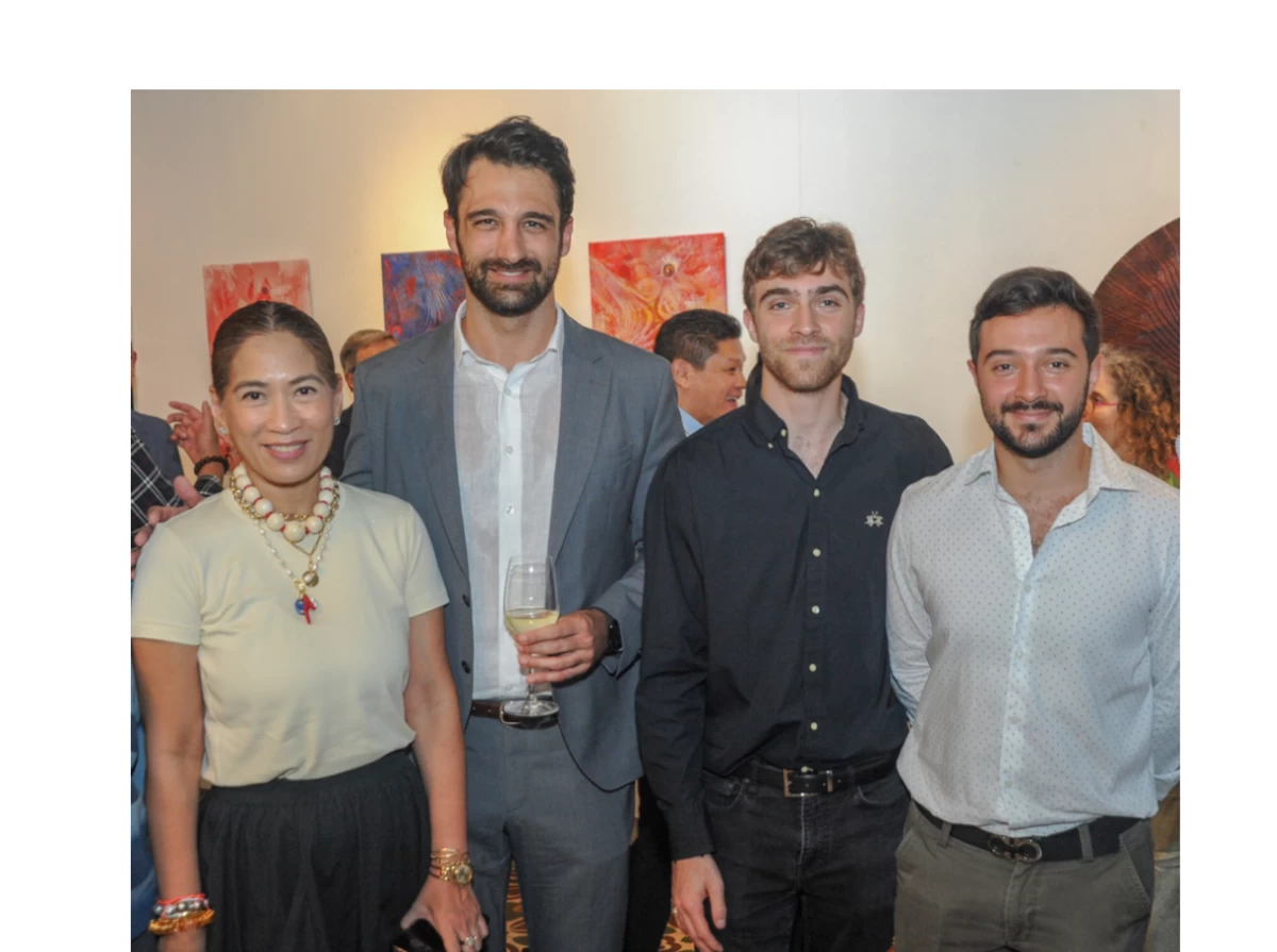 Techie Hagedorn, Argentina Embassy’s Consul  Fabricio Sordoni , Lucio Bocalandro and  Manuel Bocalandro