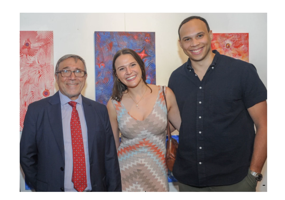 Ambassador Ricardo Bocalandro with  US Diplomat Tyler Johnson and Katie Stuntz