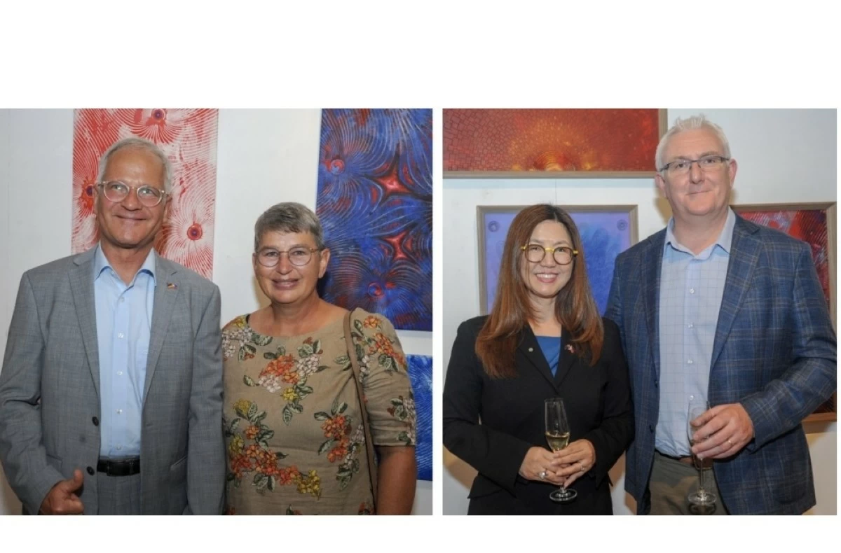 Germany Ambassador Andreas Michael Pfaffernoschke and Mme. Marina Puhan Pfaffernoschke;   Australia Ambassador Hae Kyong Yu and Ian Fergus Murphy