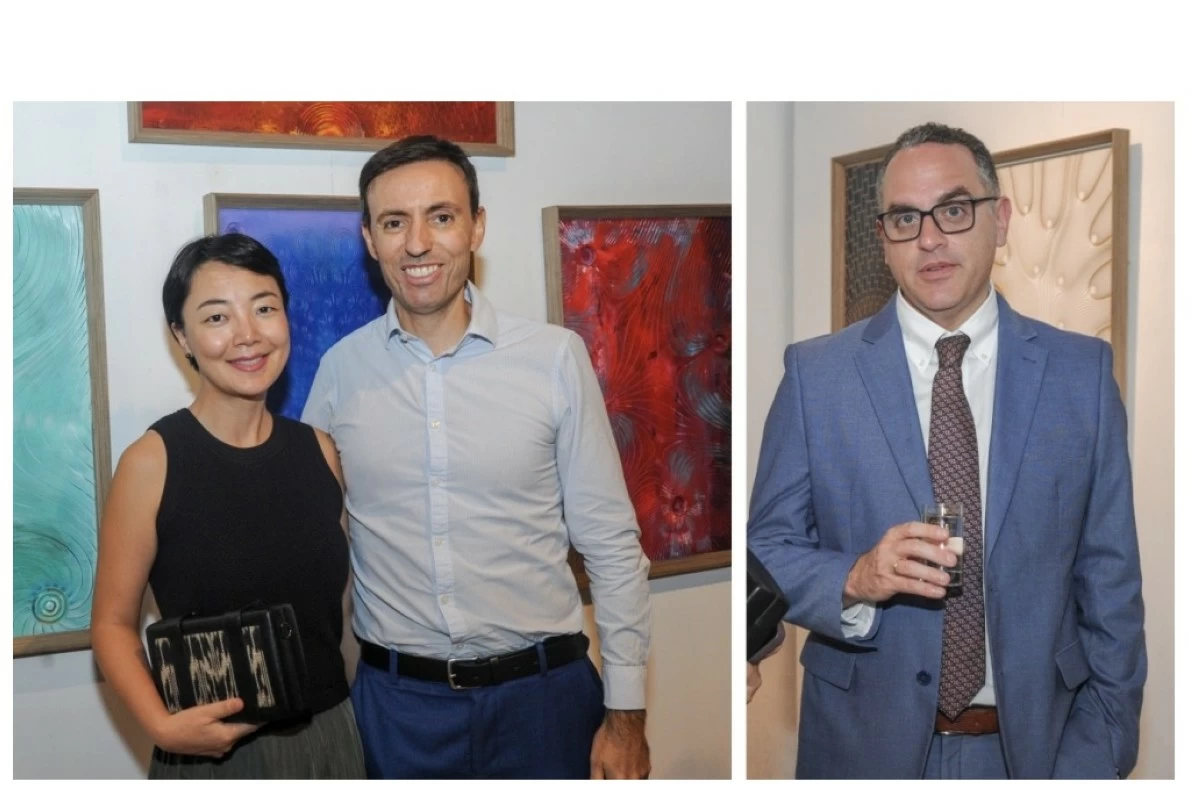 Hope Zhang  and Counsellor Gerson Cruz Gimenes of Brazil Embassy ; Argentina Deputy Chief of Mission Leandro Waisman