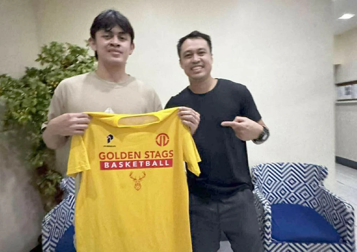 RJ Colonia, left, joins the San Sebastian Stags.